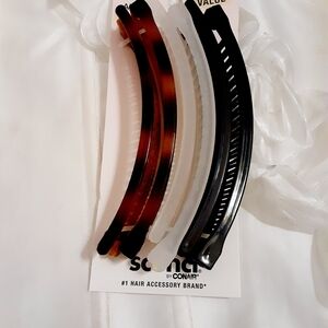 Scunci Assorted Banana Hair Clips 6 Pack Conair